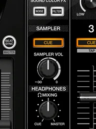 DDJ-1000のサンプラーボリュームノブ